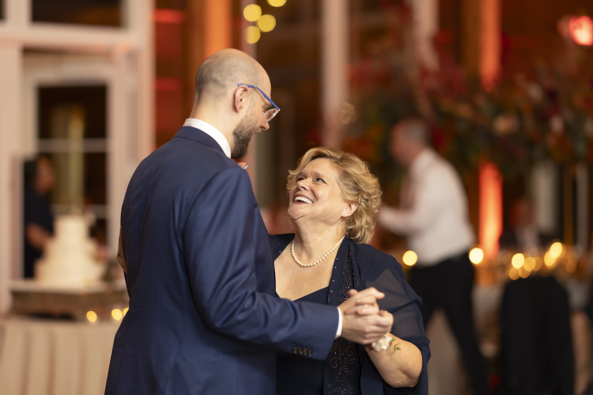 fall wedding reception at Stone House at Stirling Ridge