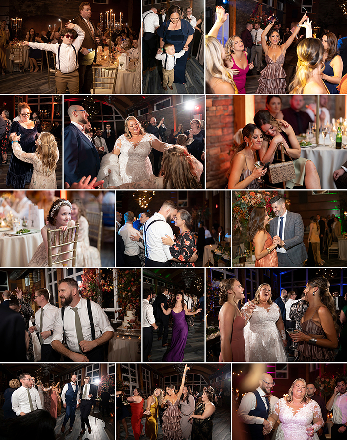 fall wedding reception at Stone House at Stirling Ridge