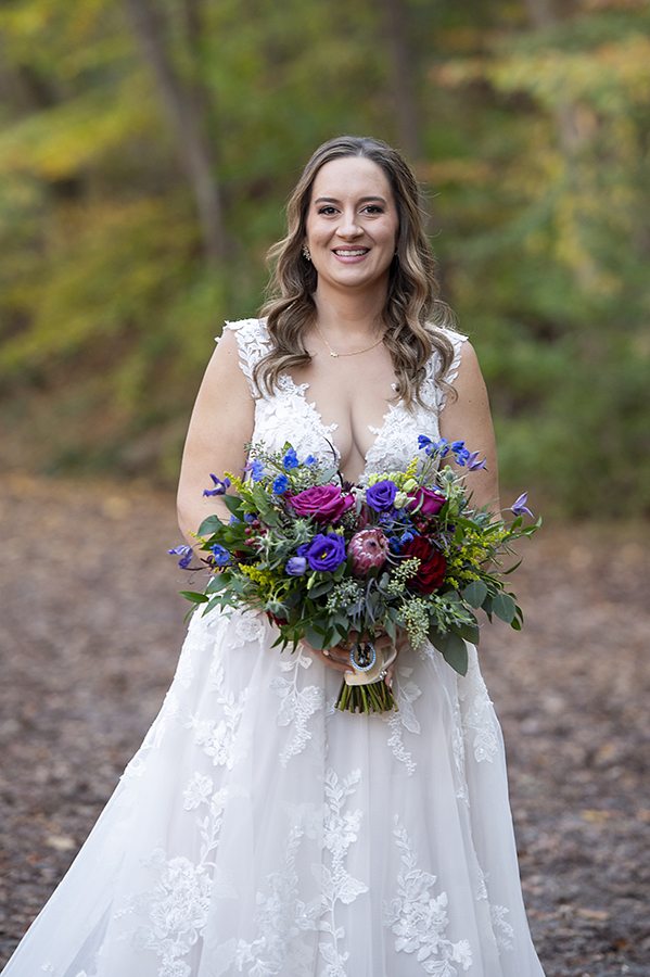 bride portrait at Valley Green Inn wedding day