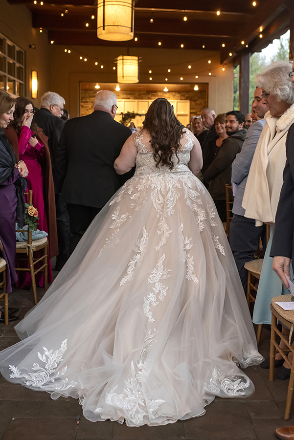 winter wedding ceremony at Stone House at Stirling Ridge. LGBTQ wedding