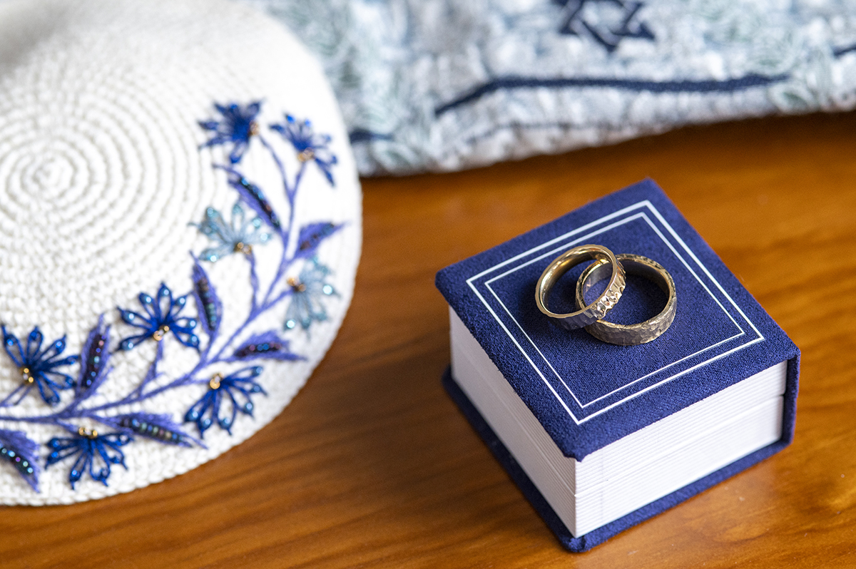 wedding ring details for Prospect Park Boathouse wedding