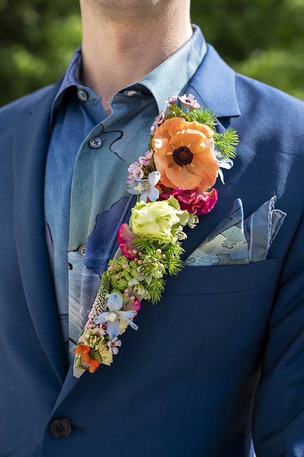 wedding flower at Prospect Park Boathouse in Brooklyn