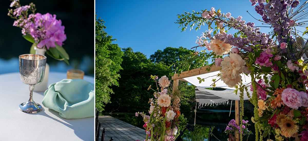 jewish wedding ceremony at Prospect Park Boathouse in Brooklyn