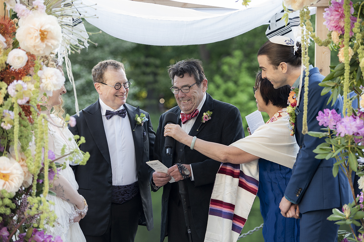 jewish wedding ceremony at Prospect Park Boathouse in Brooklyn