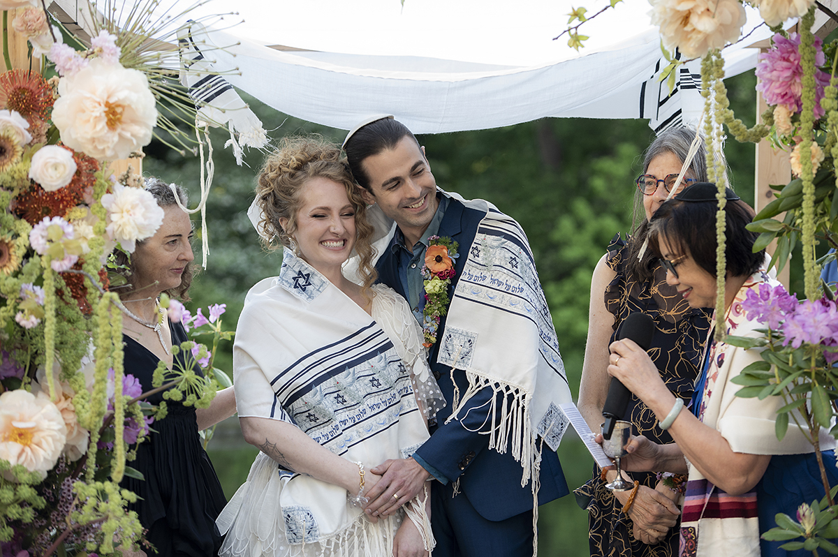 jewish wedding ceremony at Prospect Park Boathouse in Brooklyn