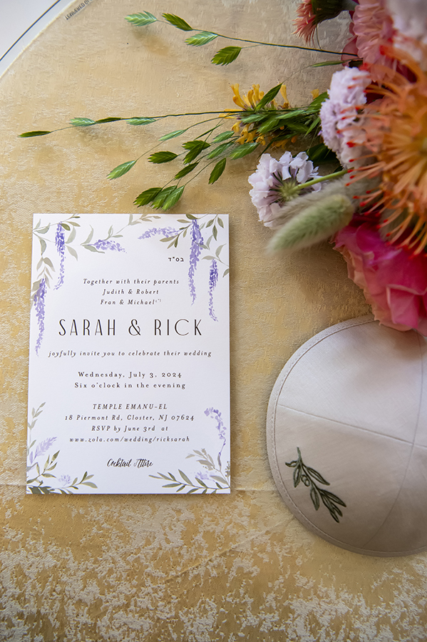 wedding at Temple Emanu-El of Closter