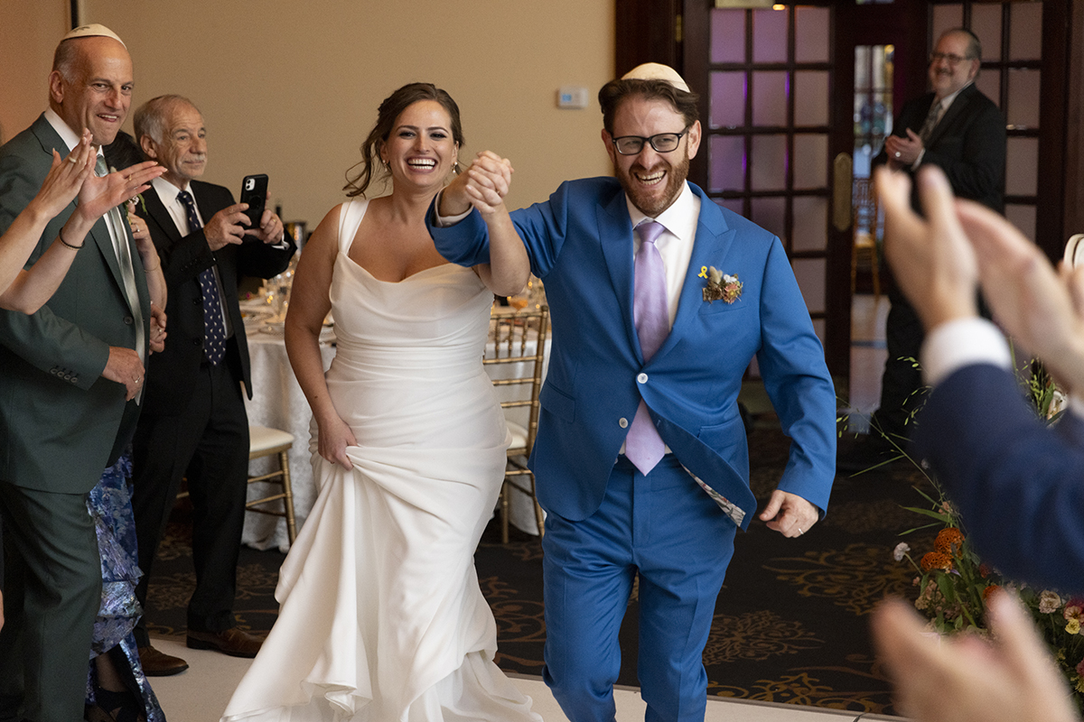 wedding reception at Temple Emanu-El of Closter