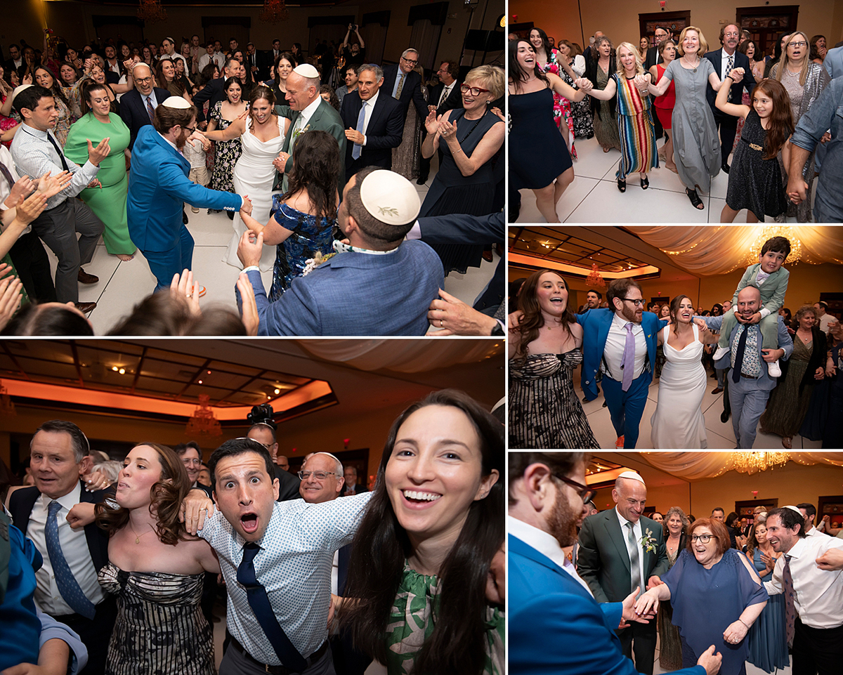 wedding reception at Temple Emanu-El of Closter