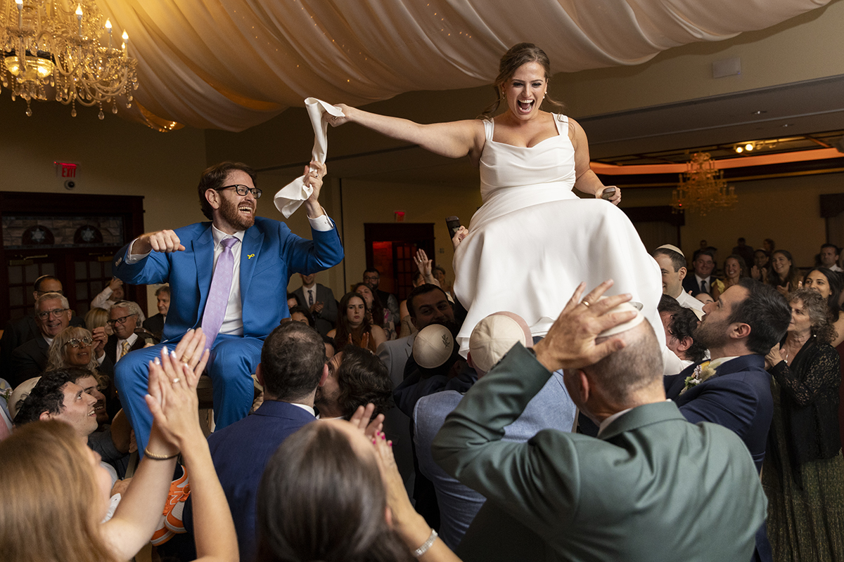 wedding reception at Temple Emanu-El of Closter