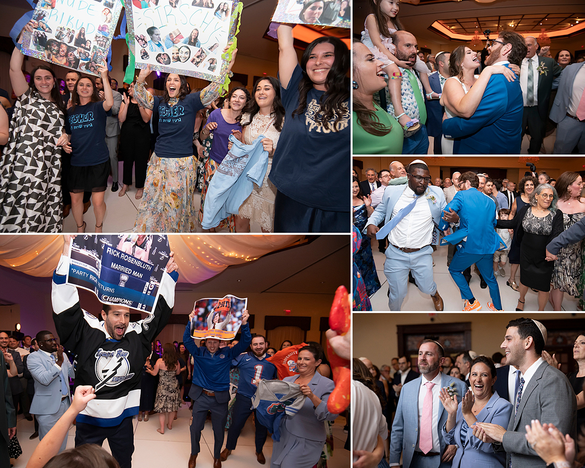 wedding reception at Temple Emanu-El of Closter