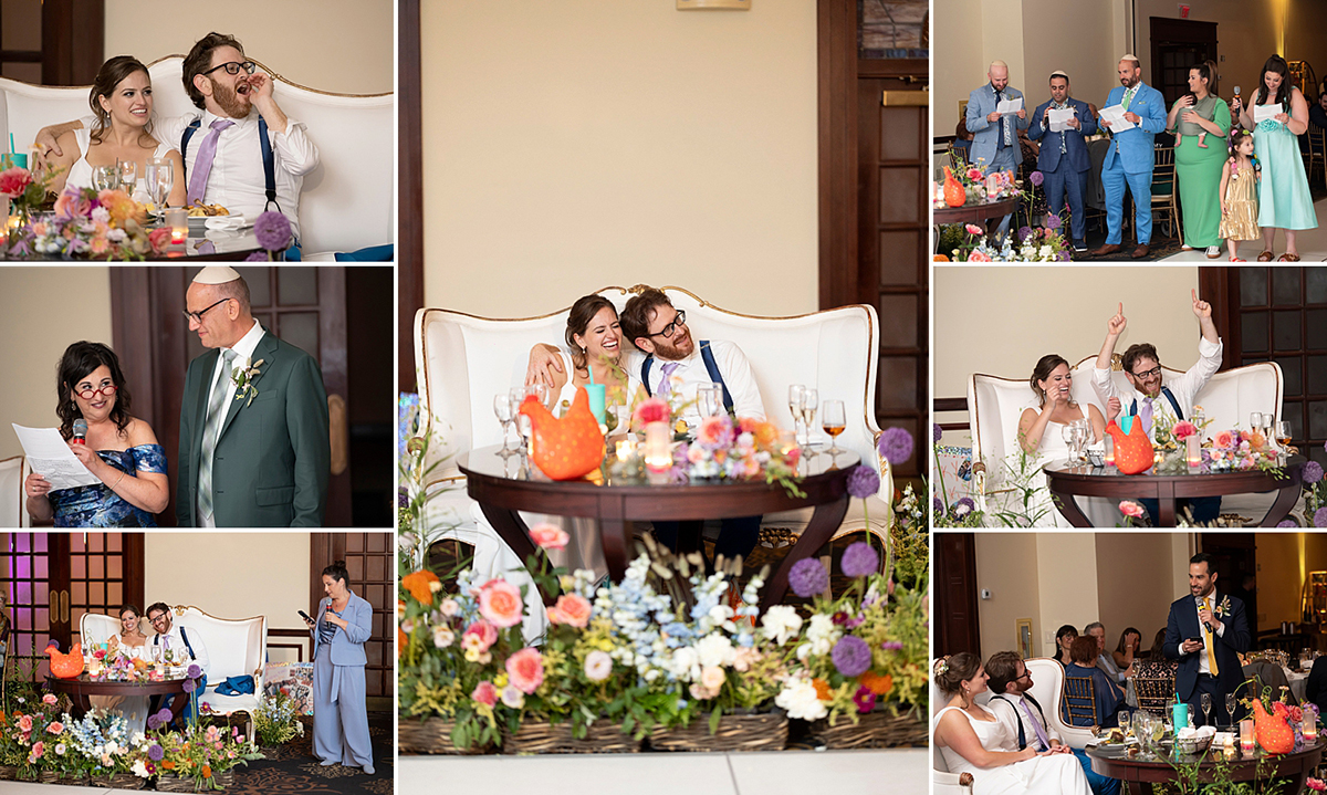 wedding reception at Temple Emanu-El of Closter
