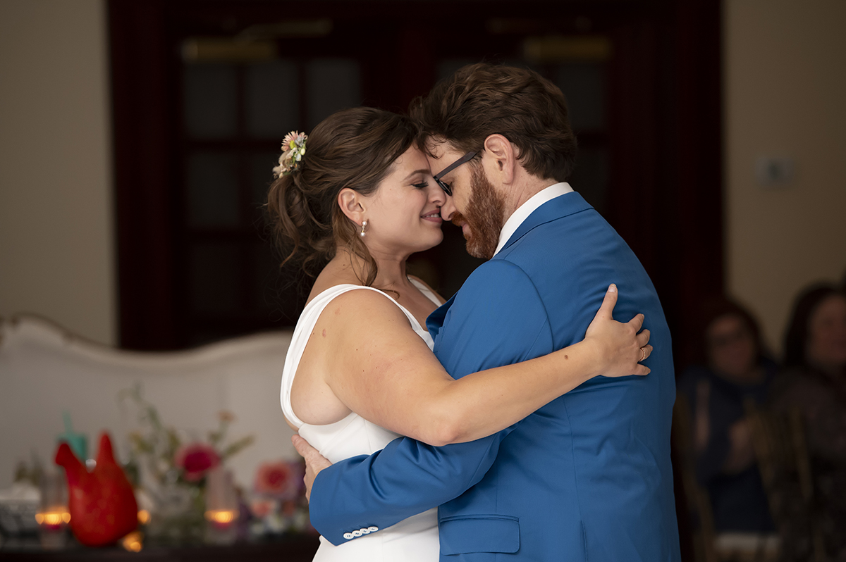 wedding reception at Temple Emanu-El of Closter
