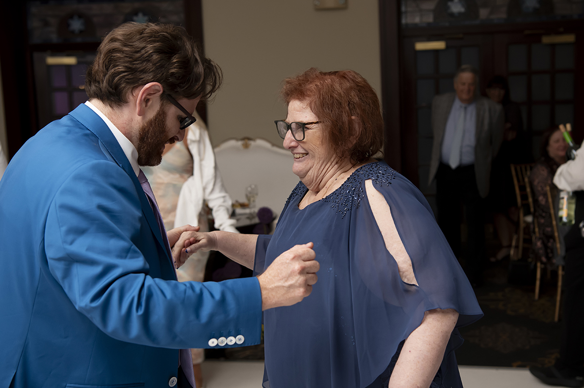 wedding reception at Temple Emanu-El of Closter