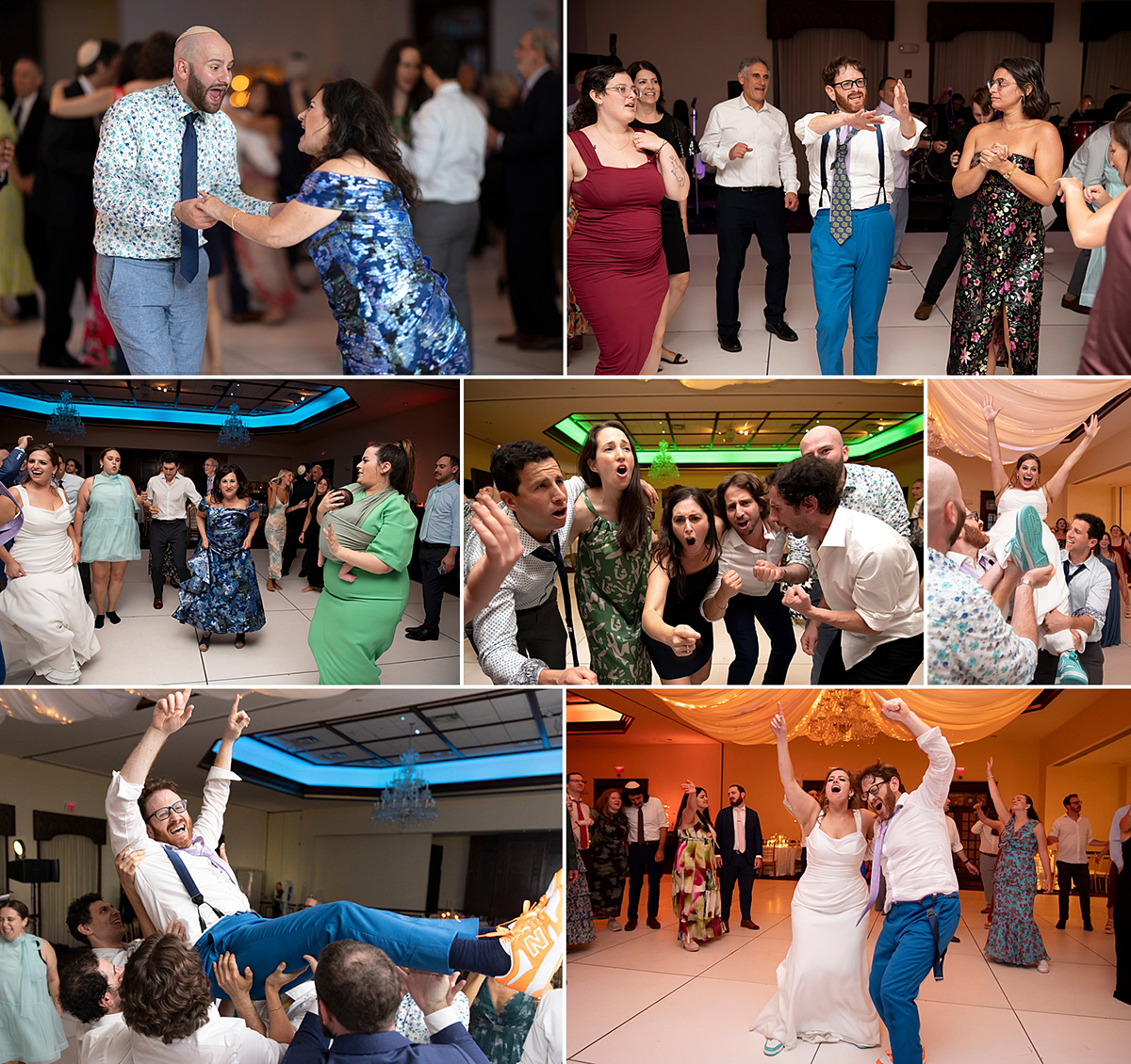 wedding reception at Temple Emanu-El of Closter