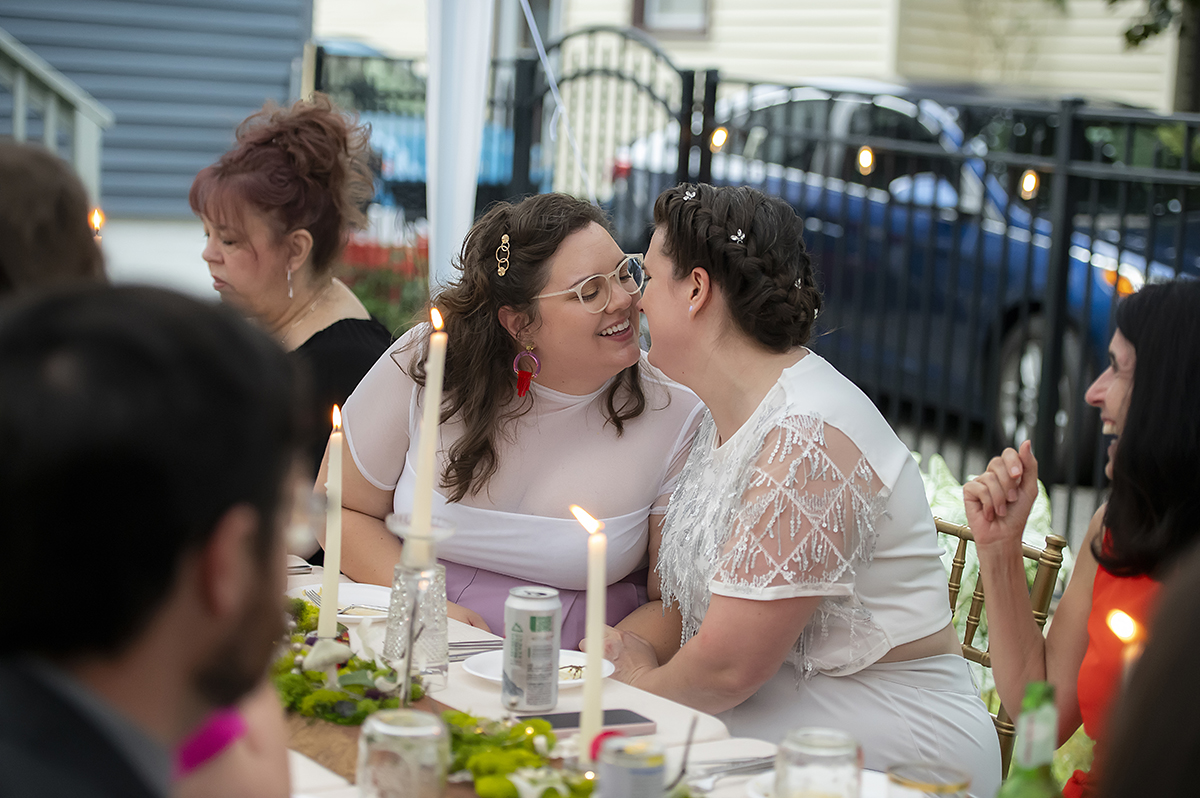 New Jersey backyard wedding reception
