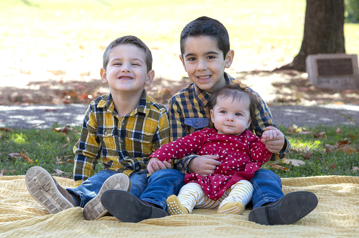 Memorial Park Fall Family Photos | Maplewood Family Photographer | B Family