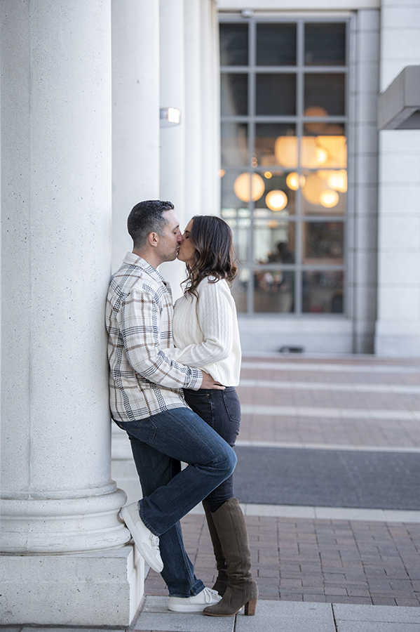 Jersey City engaged couple