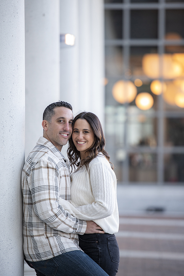 Jersey City engaged couple