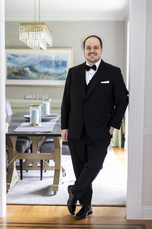 groom getting ready for Stone House at Stirling Ridge wedding