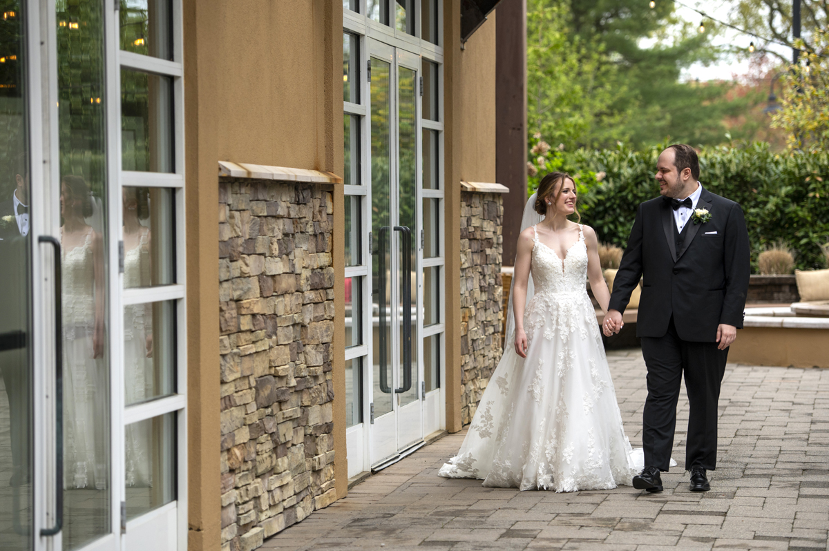 bride and groom portraits at Stone House at Stirling Ridge wedding