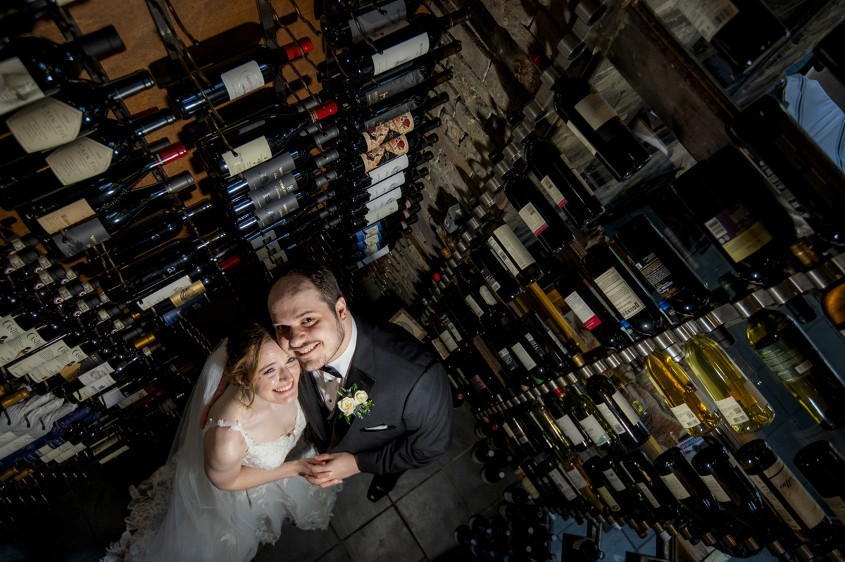 bride and groom portraits at Stone House at Stirling Ridge wedding