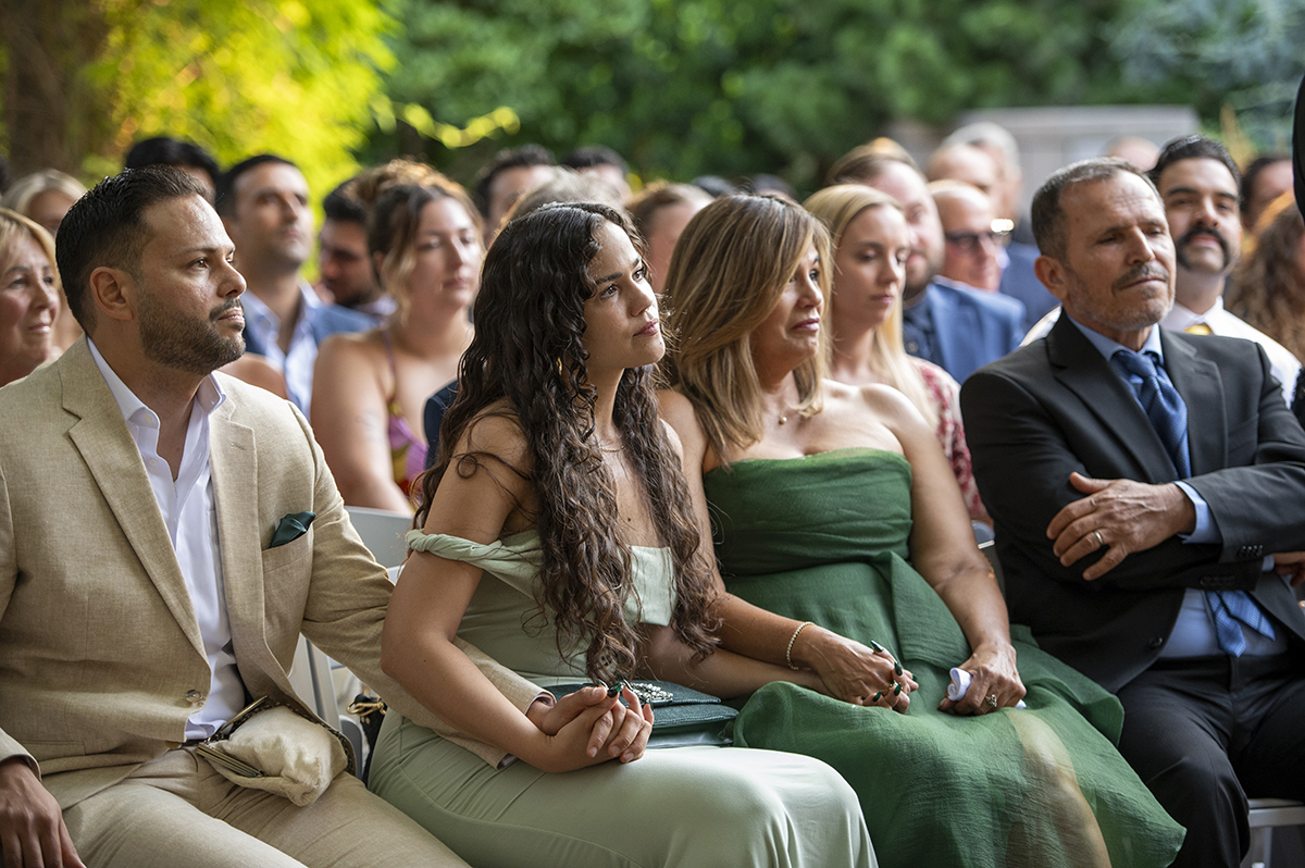 wedding ceremony at Carroll Hall in Brooklyn