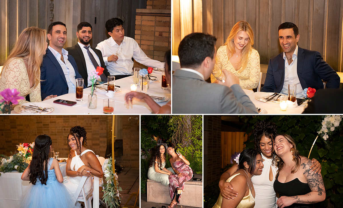 wedding celebration at Carroll Hall in Brooklyn