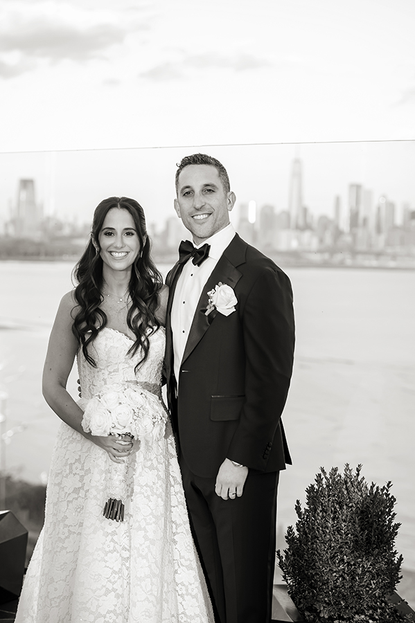 bride and groom portraits at Hudson House wedding in Jersey City