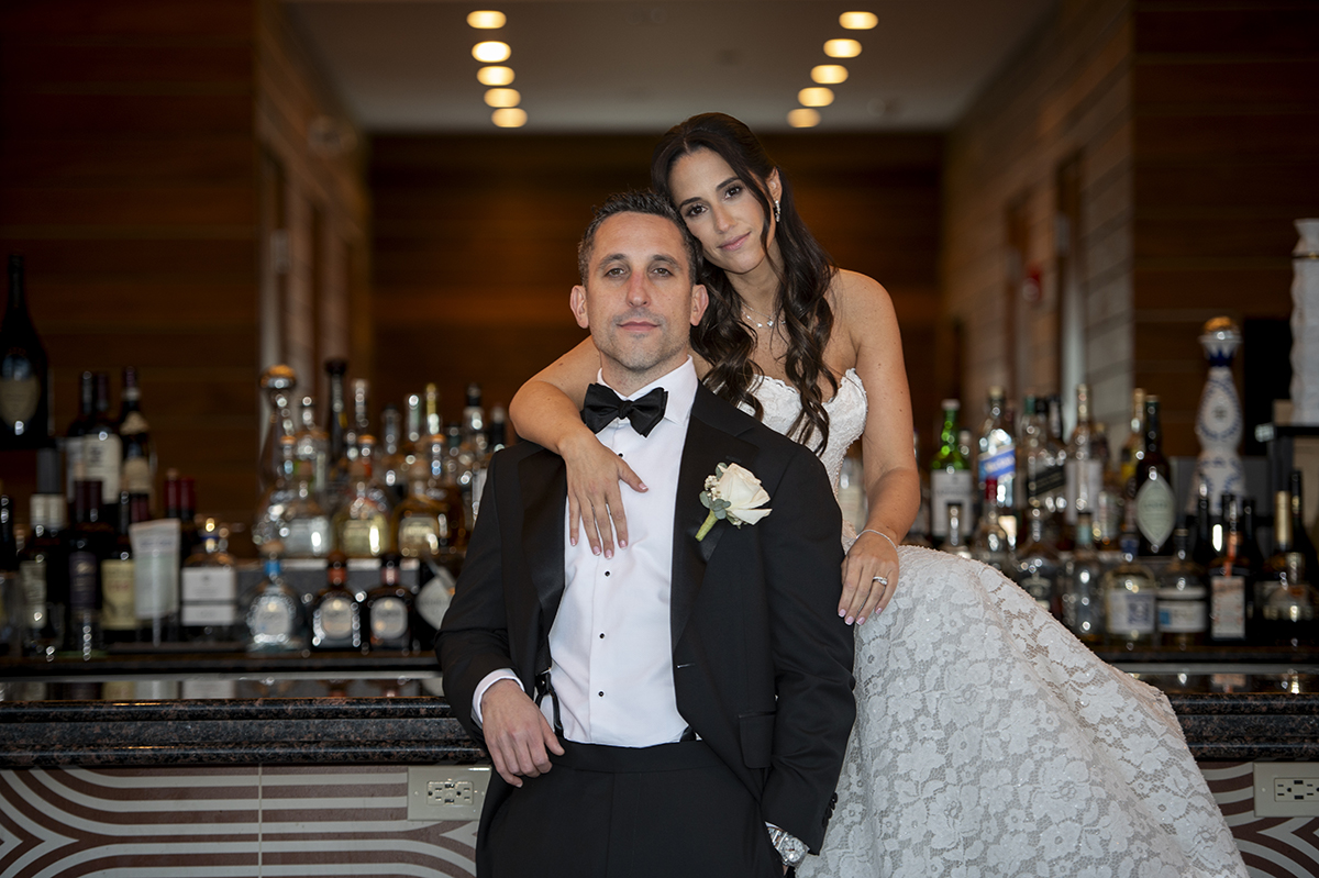 bride and groom portraits at Hudson House wedding in Jersey City