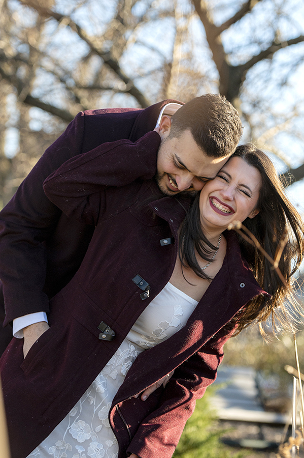 Westfield Bookstore Engagement Photos | Westfield Wedding Photographer | Rina + Mike