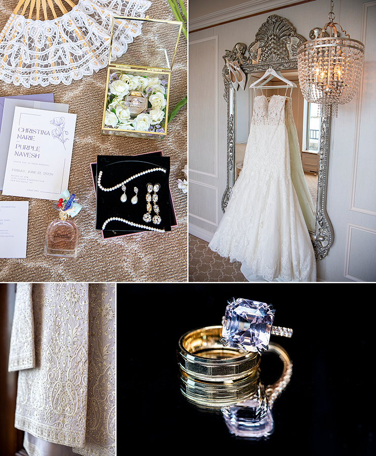 wedding day at Glen Island Harbour Club