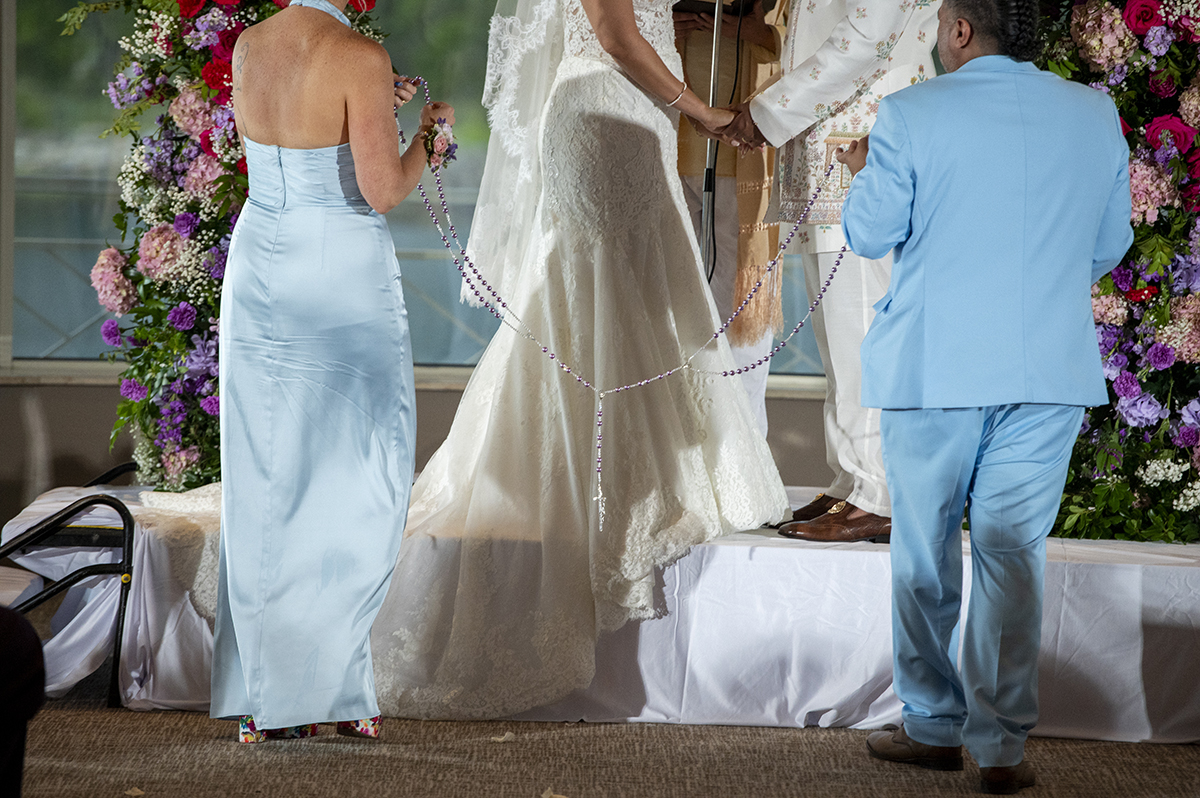 wedding ceremony at Glen Island Harbour Club