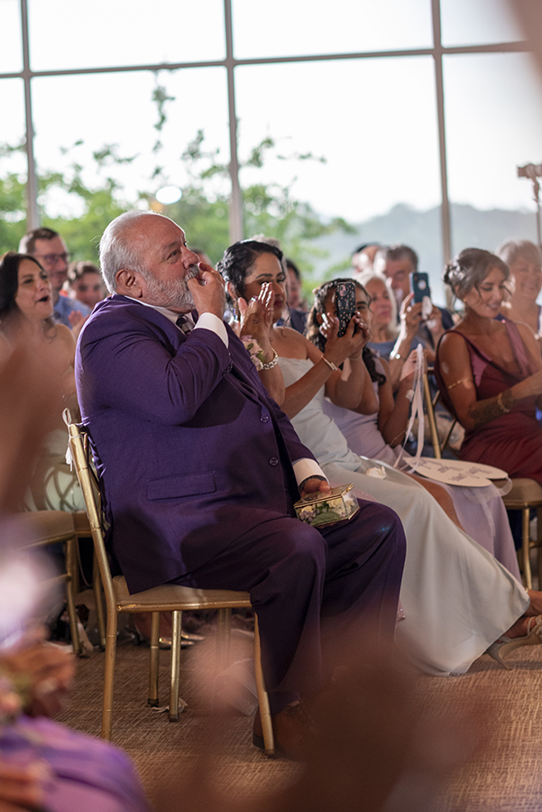 wedding ceremony at Glen Island Harbour Club