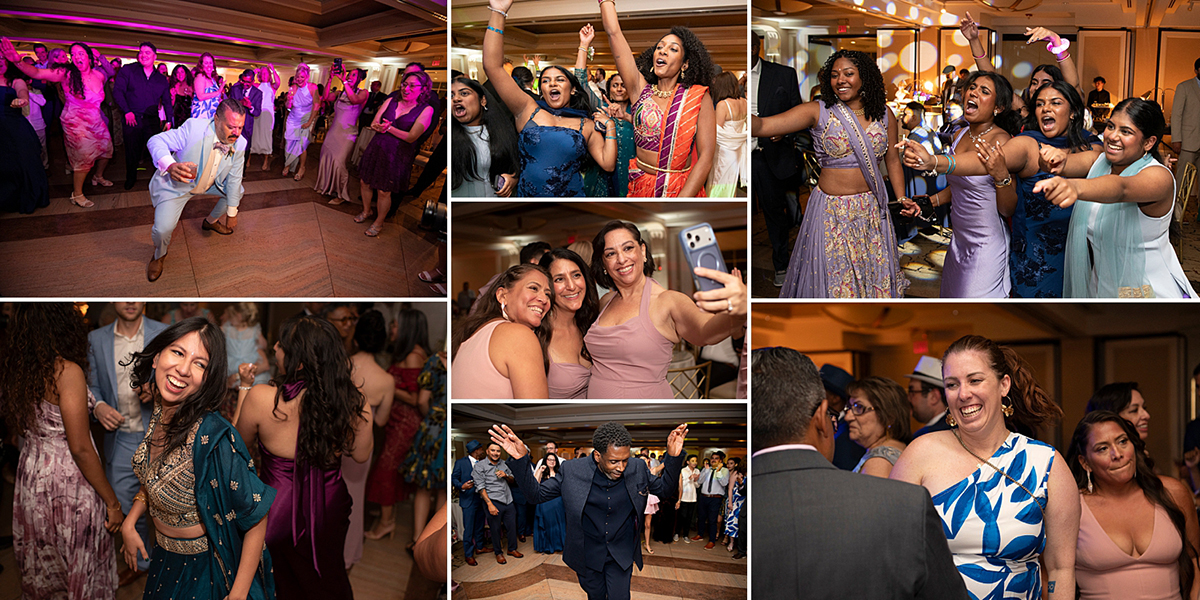 dancing during wedding reception at Glen Island Harbour Club