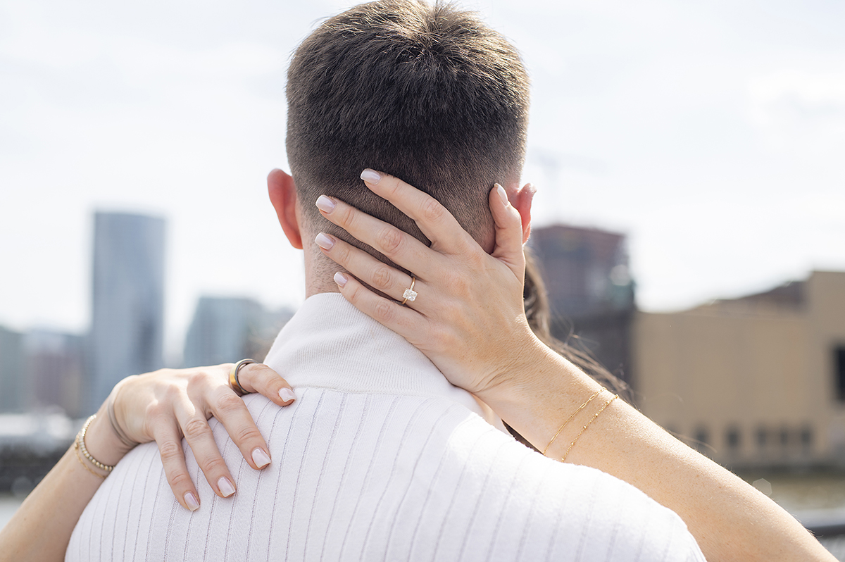 Hoboken Waterfront Proposal | Hoboken Proposal Photographer | Kristin + Kevin
