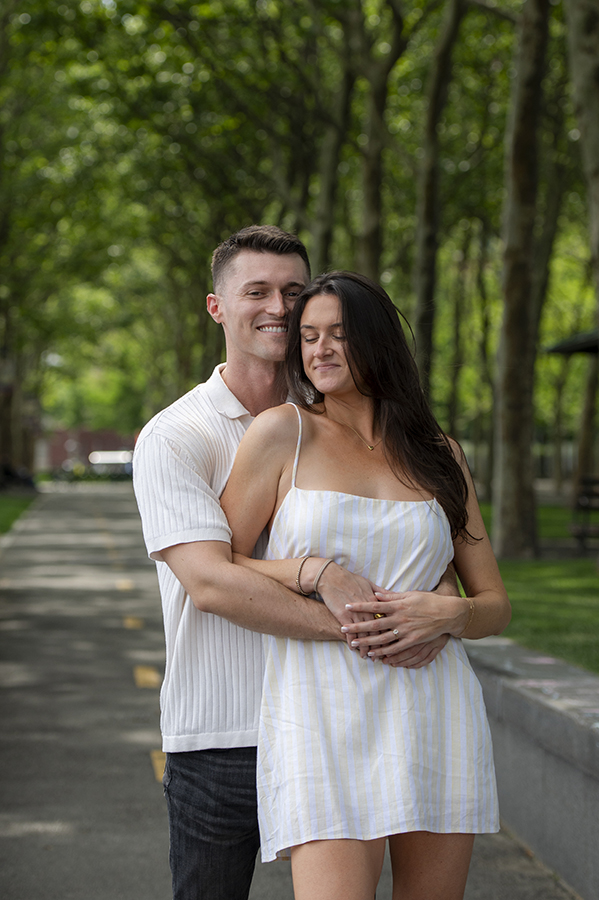 Hoboken Waterfront Proposal | Hoboken Proposal Photographer | Kristin + Kevin