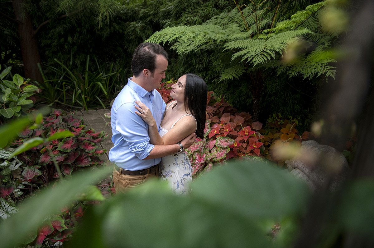 Secret Garden Engagement Photos | NJ Wedding Photographer | Dominique + Noah